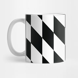 Checkered Rhomboids "White-Black" Mug